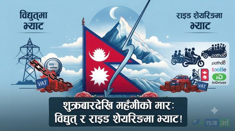शुक्रबारदेखि विद्युत् र राइड शेयरिङ सेवामा भ्याट
