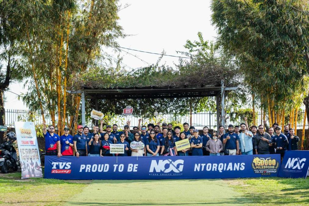 TVS NTORQ ले १.५ लाख प्रयोगकर्ता पार गर्दै शिवपुरीमा उत्सव राइड आयोजना