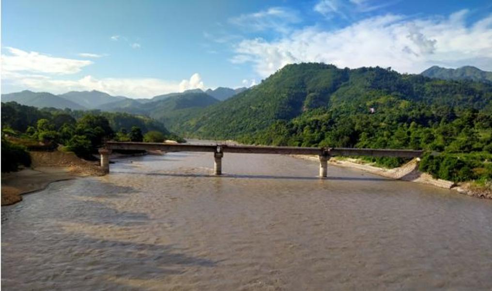 आँधीघाटस्थित पक्की पुल निर्माण कार्य अन्तिम चरणमा