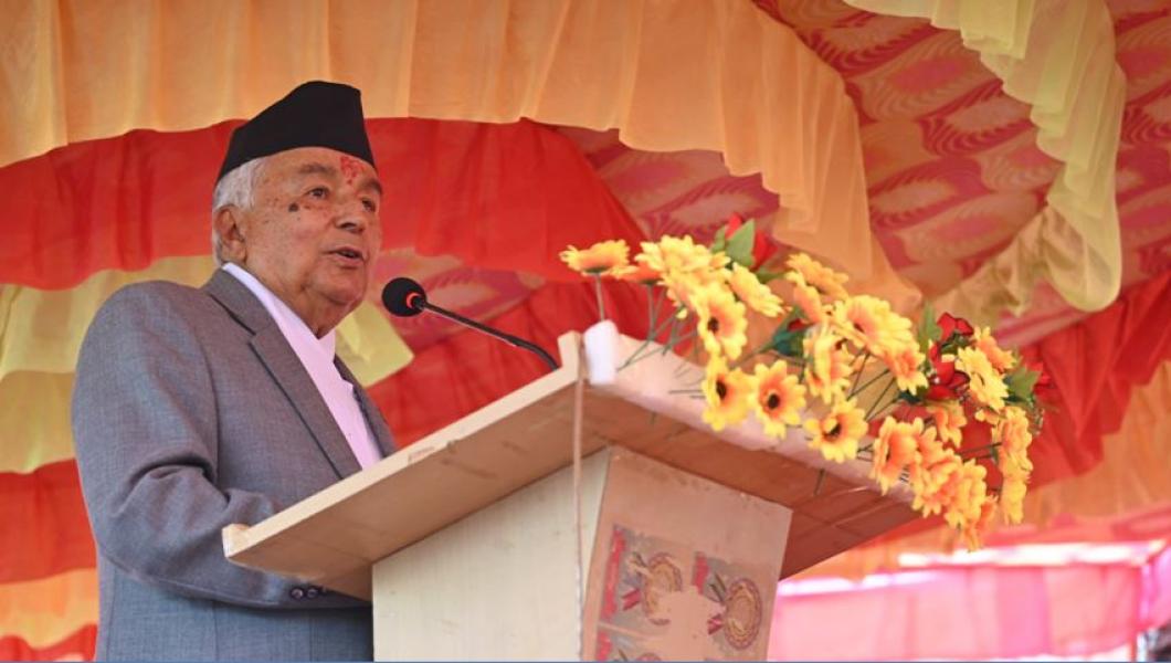 झोलुङ्गे पुल निर्माणले सुस्तावासीको जीवनयापन सहजः राष्ट्रपति पौडेल