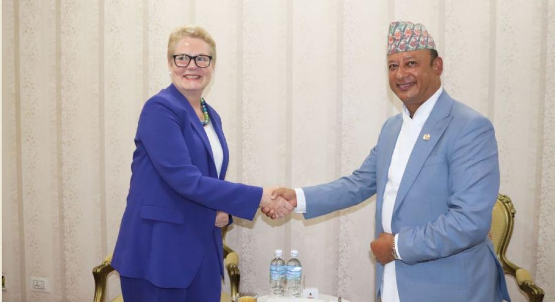 ऊर्जामन्त्रीसँग नर्वेका राजदूतको शिष्टाचार भेट