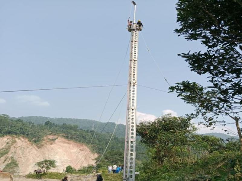 खिम्ती–लामोसाँघु प्रसारण लाइन इआरएस टावर प्रयोग गरी सञ्चालनमा ल्याइँदै