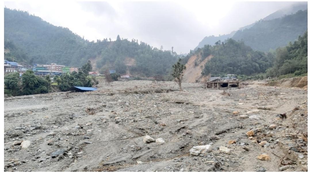 बाढीले बगर बनायो गोटीखेल बजार, छ अर्बका संरचना ध्वस्त