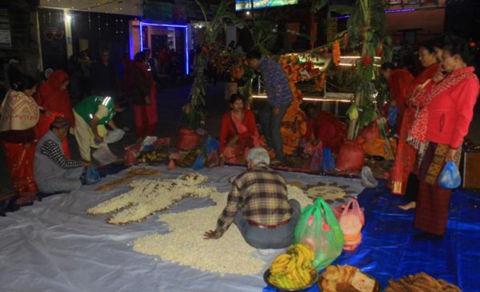 जुनको उज्यालोमा मकै सुकाउने पर्व मनाइयो