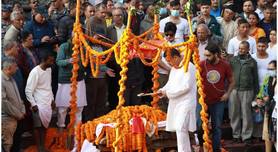 पूर्वसभामुख ढुङ्गानाको राजकीय सम्मानका साथ अन्त्येष्टि
