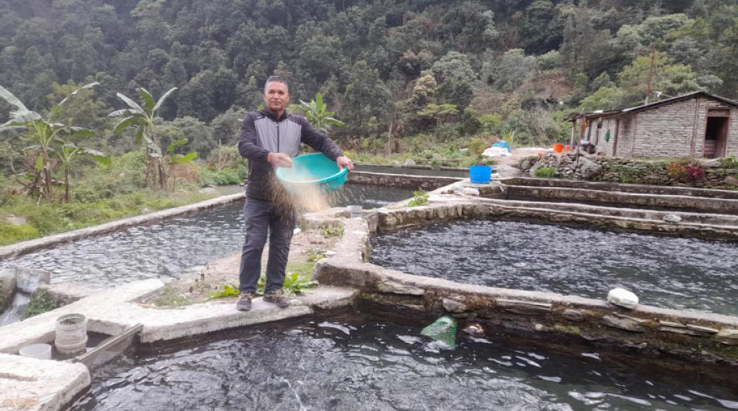 रेन्बो ट्राउट माछा बेचेर वार्षिक तीन करोड आम्दानी