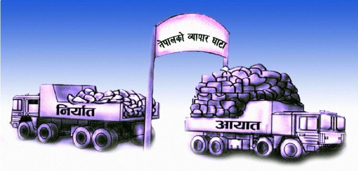 नेपालकाे व्यापार घाटा तीन खर्ब ५२ अर्ब ३७ करोड