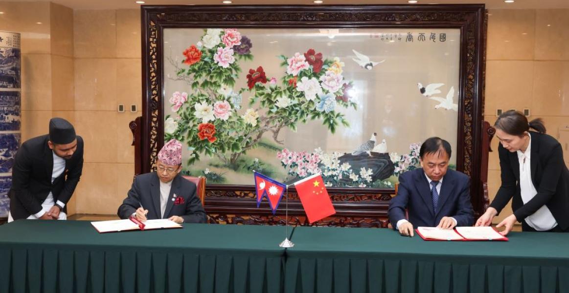 बीआरआईको फ्रेमवर्कमा नेपालले गर्यो सम्झौता