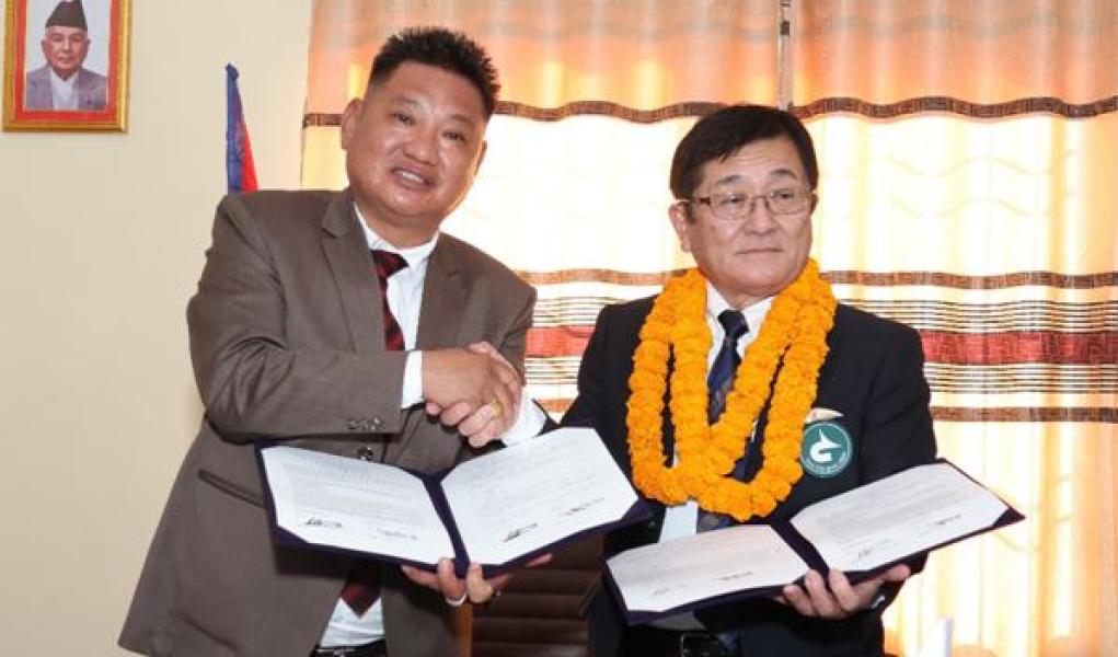 अर्जुनधारा र जापानको तोनो सिटीबीच भगिनी सम्बन्ध स्थापना