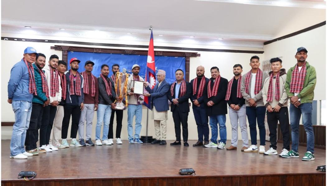 जनकपुर बोल्ट्सलाई प्रधानमन्त्रीको सम्मान