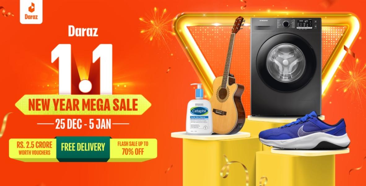 नयाँ वर्षको अवसरमा ‘दराज १.१ न्यू इयर मेगा सेल’ ७०% सम्म छुट