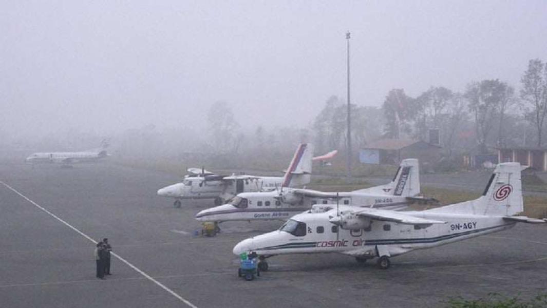 प्रतिकूल मौसमका कारण मुलुकको  आन्तरिक हवाई प्रभावित