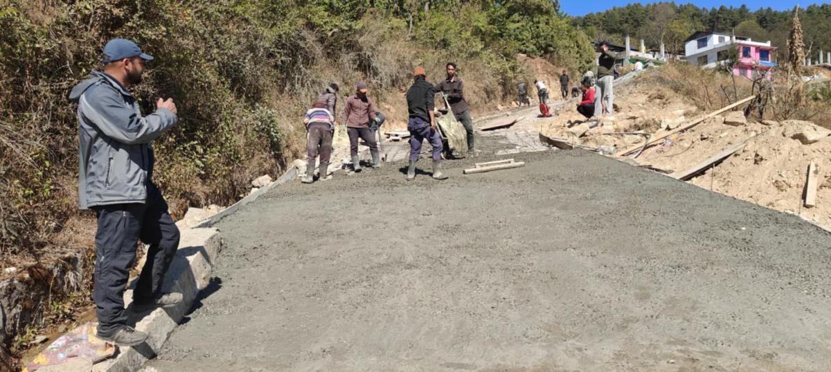 भ्युटावर–पानिट्याङ्की– देउराली सडकको स्तरोन्नति जारी