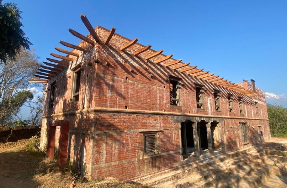 अझै सम्पन्न भएन लमजुङ दरबारको पुनर्निर्माण
