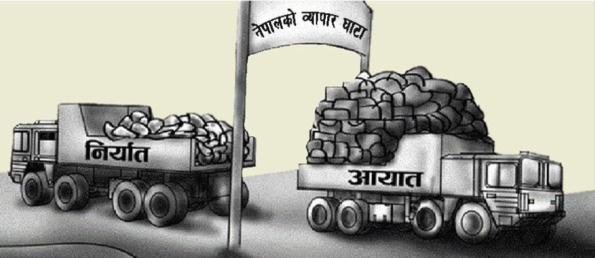 देशकाे कूल व्यापार घाटा रु सात खर्ब २३ अर्ब