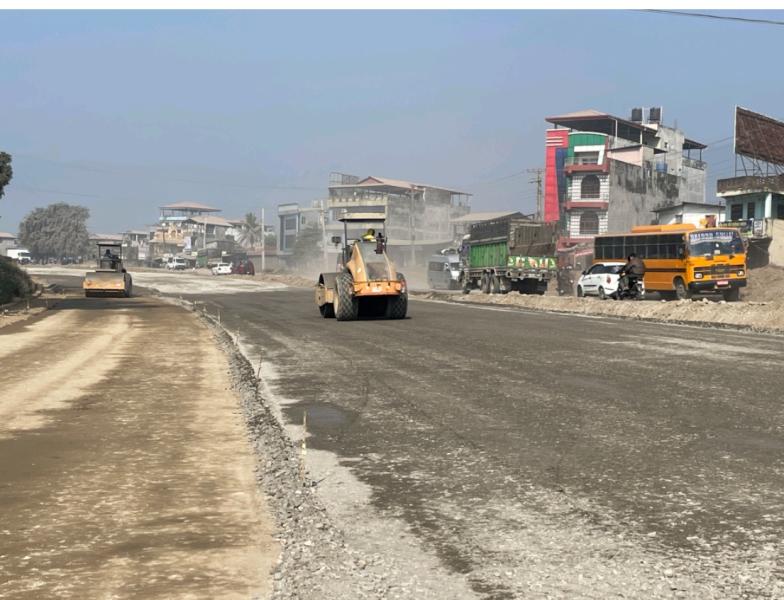 नारायणघाट बुटवल सडक विस्तारले गति लिँदै