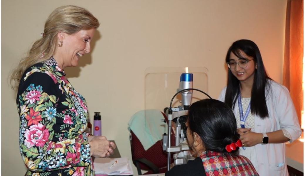 अधिराजकुमारी सोफीद्वारा कीर्तिपुर आँखा अस्पताल अवलोकन