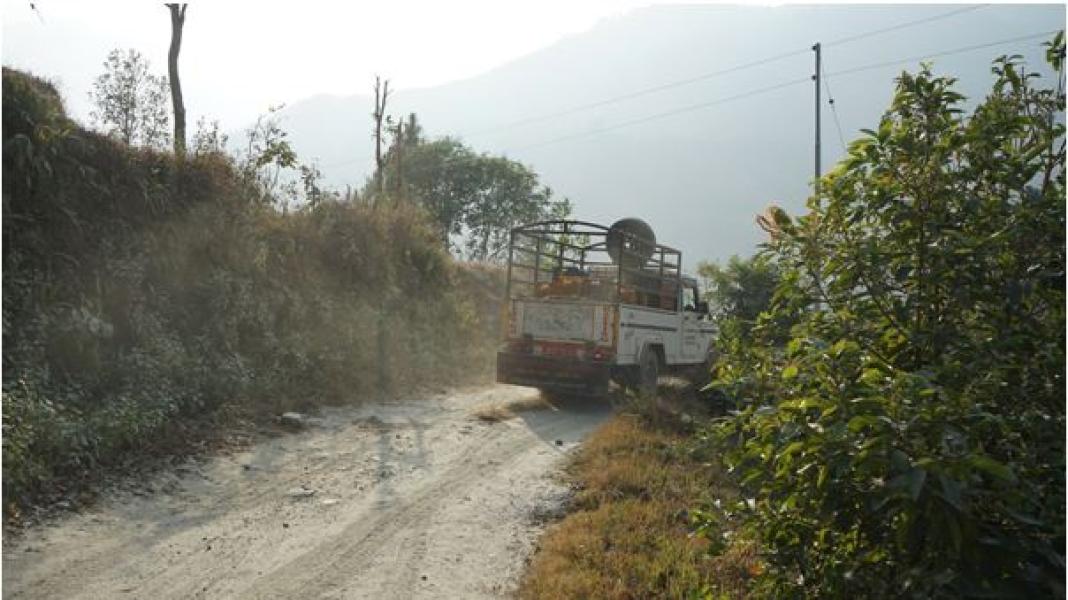 सडक स्तरोन्नति नहुँदा बाँसखर्कका किसान मर्कामा