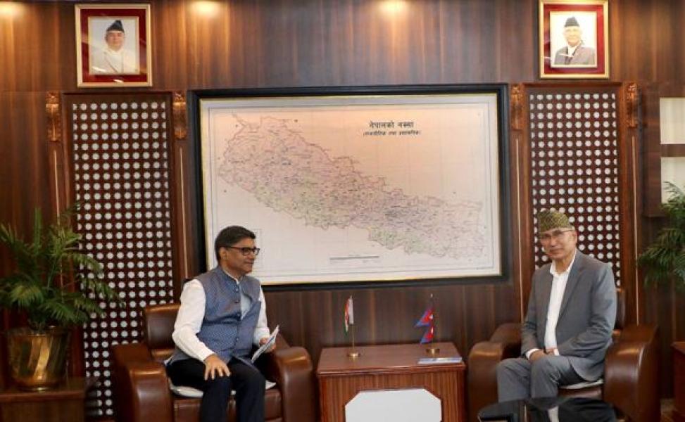 अर्थमन्त्री पौडेल र भारतीय विदेश सचिव मिस्रीबीच  भेटवार्ता