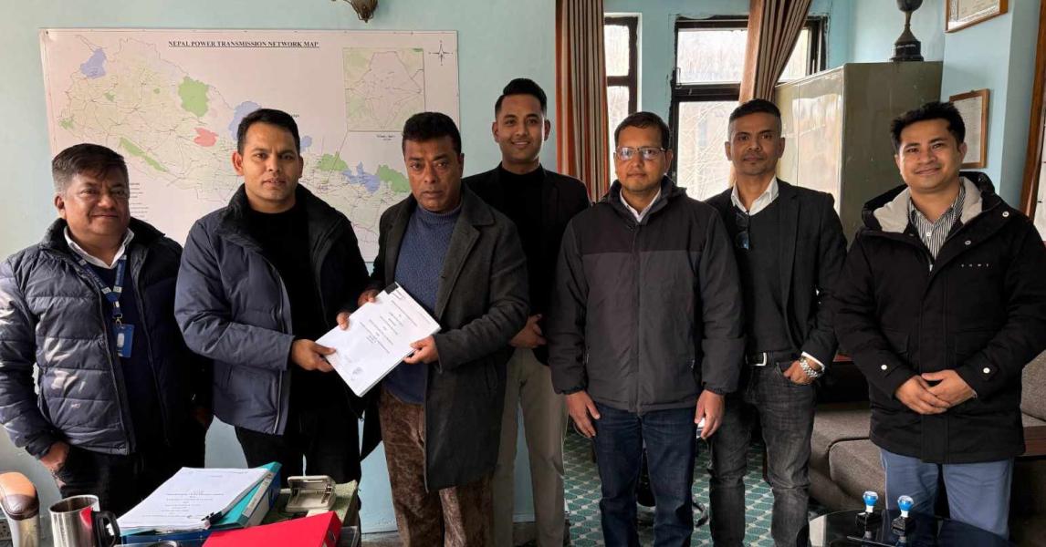 ३० मेगावाटको मध्यघुन्साखोला जलविद्युत् आयोजनाको ग्रिड कनेक्सन सम्झौता