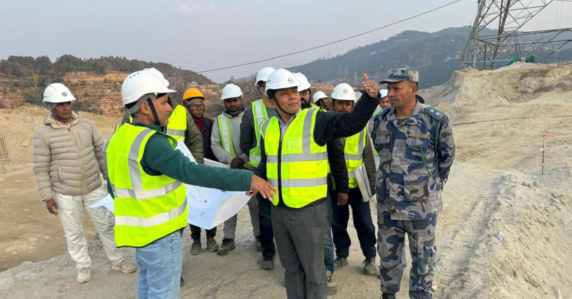 ४०० केभी लप्सीफेदी सबस्टेसन निर्माण धमाधम, आगामी पुसभित्र सम्पन्न गर्ने लक्ष्य