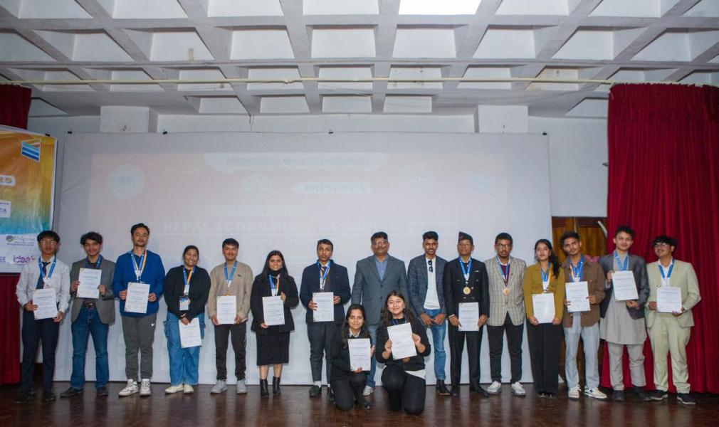 नेपाल इकोनोमिक्स ओलम्पियाड २०२५ सम्पन्न, पाँच विजेताले अन्तर्राष्ट्रिय प्रतिस्पर्धामा प्रतिनिधित्व गर्ने