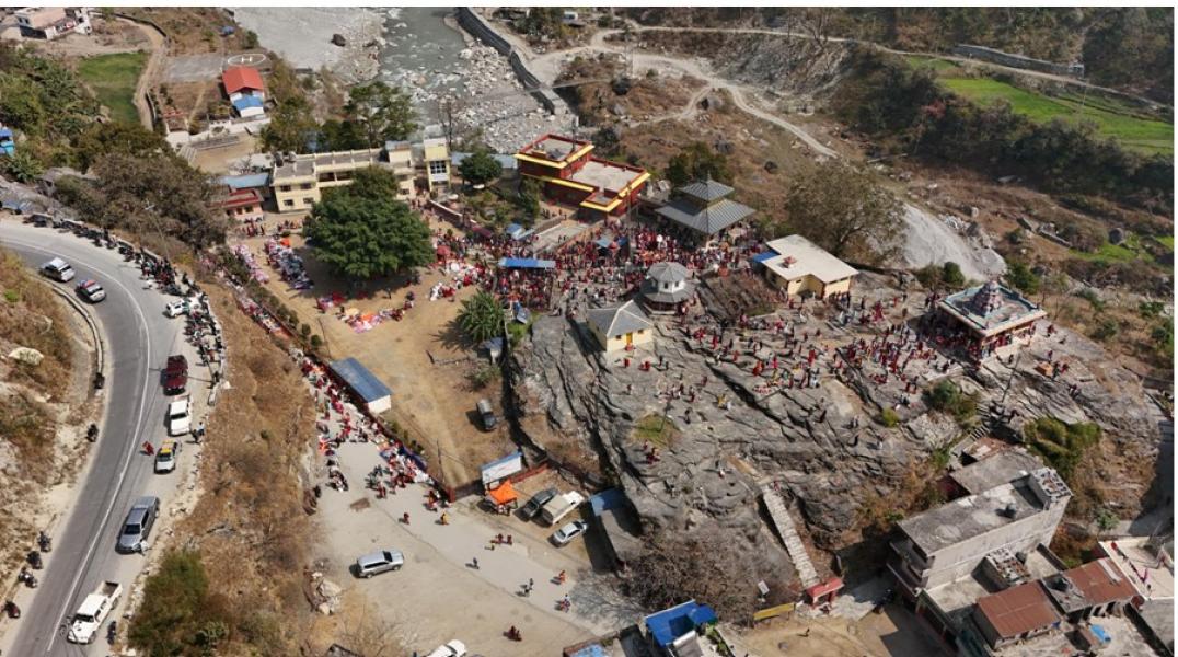 गलेश्वर बजारमा सौन्दर्यकरण