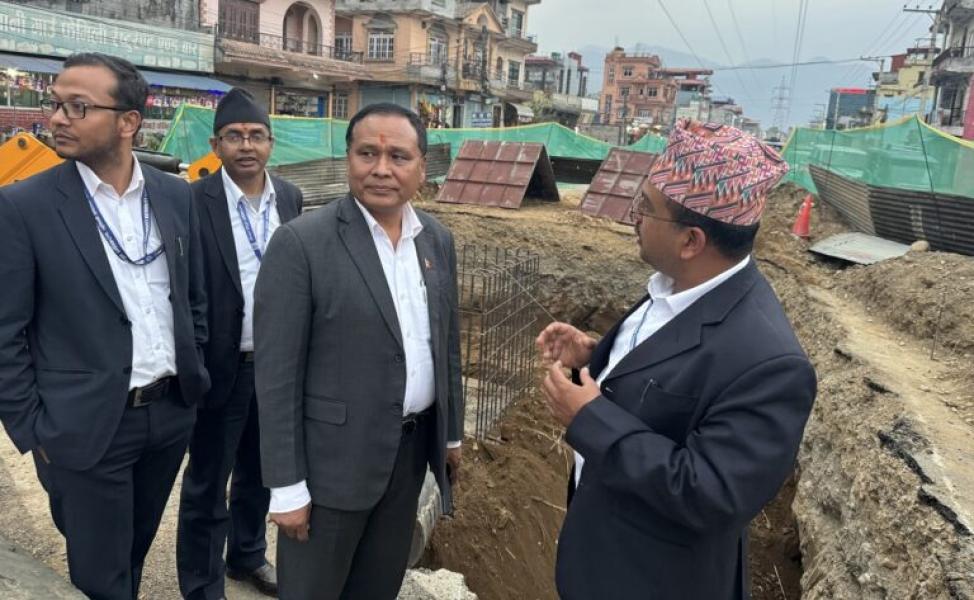 बुटवलमा प्रसारण लाइनको मोनोपोल राख्ने काम धमाधम