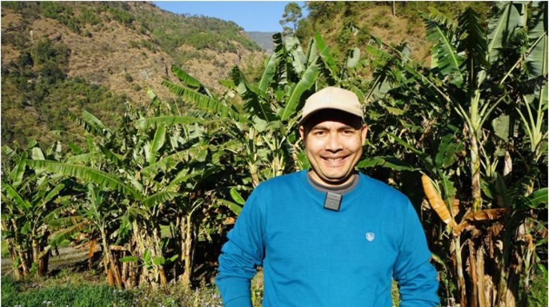 पुर्ख्यौली जग्गामा कृषि उद्यम गर्दै सुशील