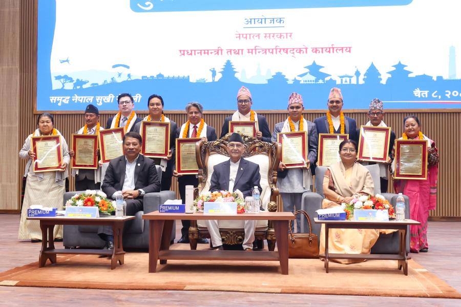 प्रतिभाशाली व्यक्तिलाई राष्ट्रिय प्रतिभा पुरस्कार प्रदान