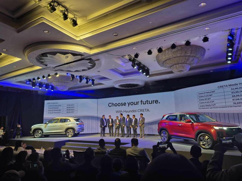 हुन्डाईको क्रेटा ईभी सार्वजनिक, मूल्य ५१ लाख ९६ हजार