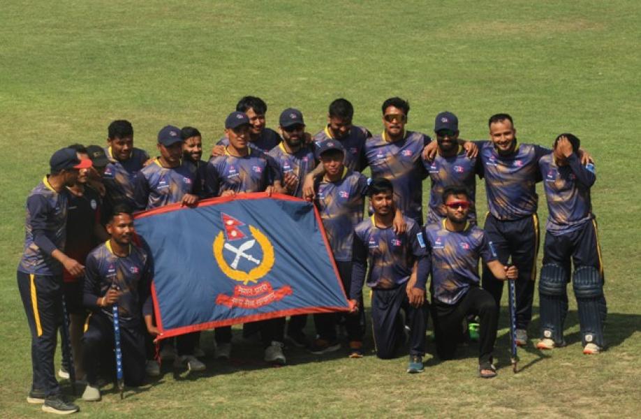 प्रधानमन्त्री कप क्रिकेटको उपाधि नेपाल पुलिसलाई