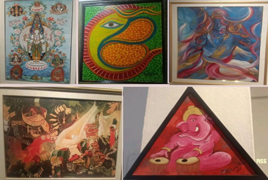 बबरमहलमा संयुक्त कला प्रदर्शनी