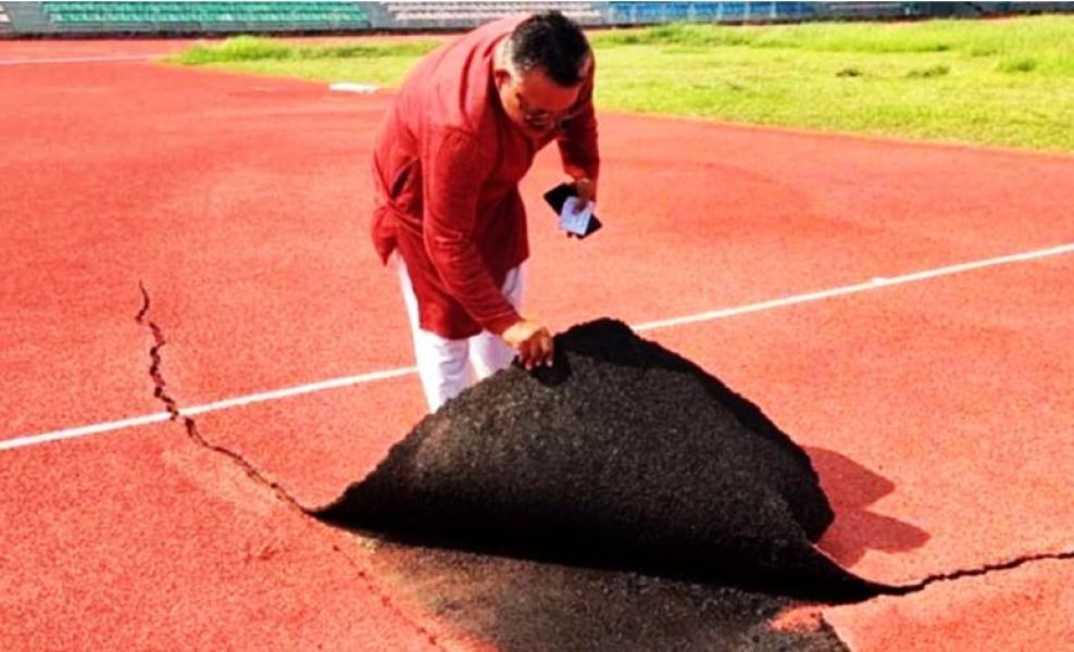 एक महिनामै उप्कियो रङ्गशालाको ‘सेन्थेटिक ट्रयाक’