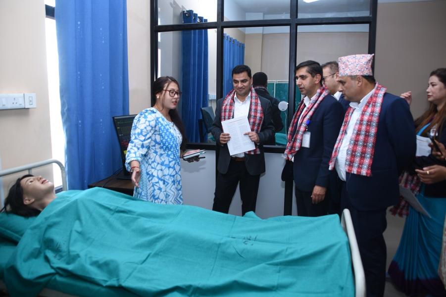 प्रसुति अस्पतालमा बर्थिङ सेन्टर विस्तार र सिमुलेशन ल्याबको मन्त्री पौडेलद्वारा उद्घाटन