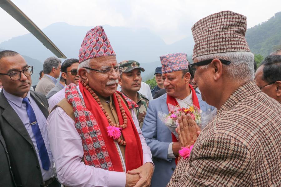 ऊर्जामन्त्री खड्का र भारतीय समकक्षी खट्टरद्वारा अरुण तेस्रो आयोजनाको अवलोकन, द्विपक्षीय ऊर्जा सहकार्यमा जोड