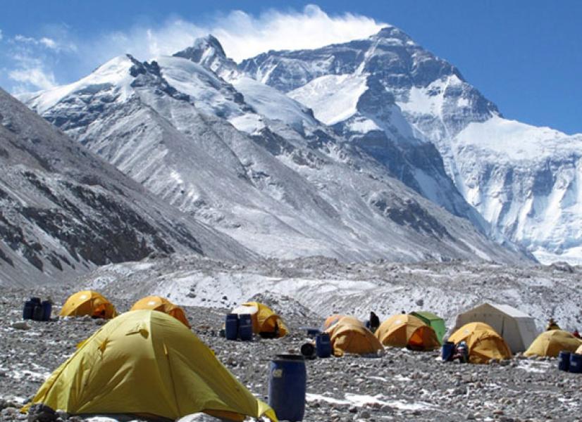 सगरमाथा आधार  शिविरमा पर्यटन विभागको फिल्ड कार्यालयल