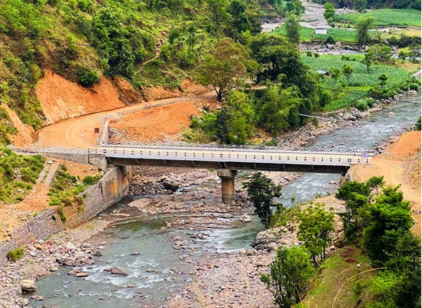 बागलुङमा सात करोड ६६ लाखमा पुल निर्माण
