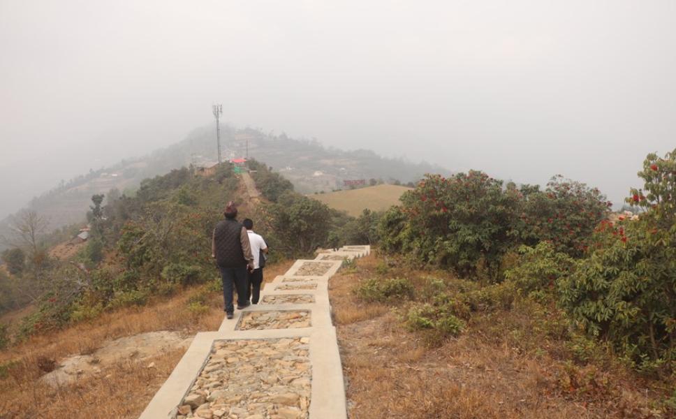 पर्यटकका रोजाइमा भोजपुरको डाग्बुङ पदमार्ग