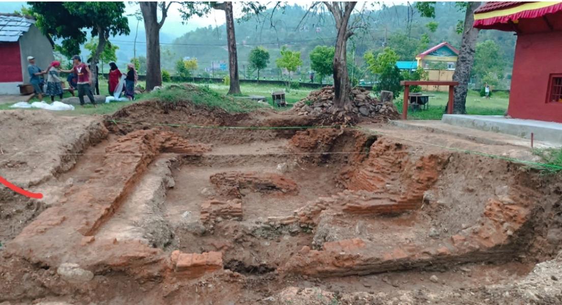 गोरखाको छेपेटारमा सत्रौँ शताब्दीको भग्नावशेष भेटियो