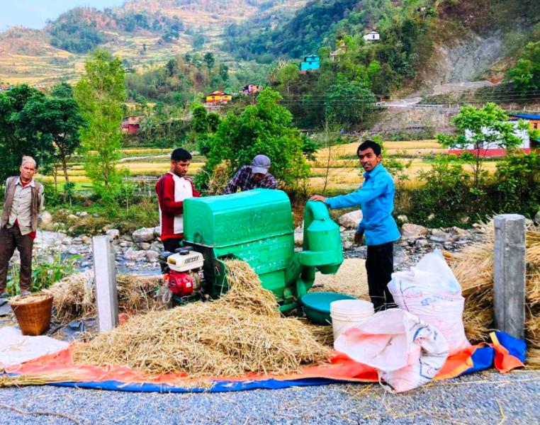 कृषिमा यान्त्रिकीकरणः समय र खर्चको बचत
