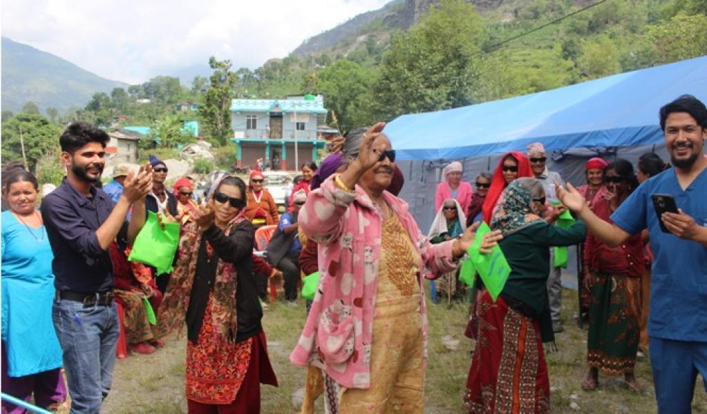 गाउँमै मोतियाबिन्दुको उपचार