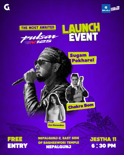 Pulsar N125 Launching with a Musical Event in Nepalgunj