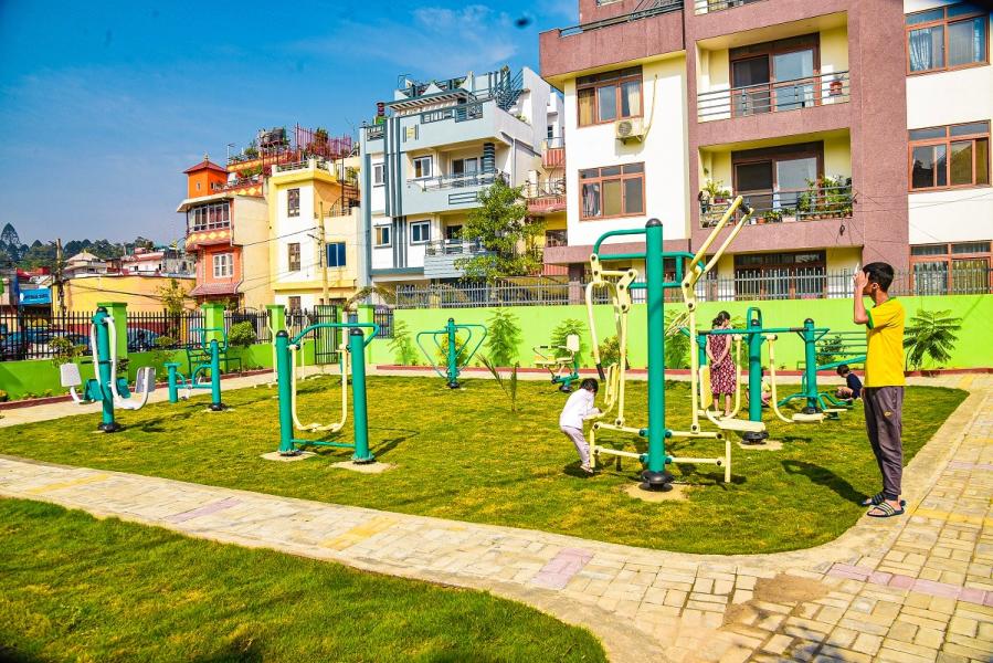 गुह्येश्वरीमा पार्क र खुला व्यायामशाला शुभारम्भ