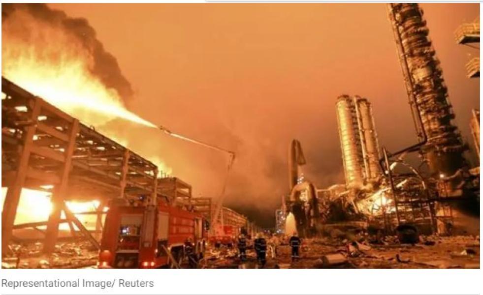 चिनियाँ रासायनिक कारखानामा भयानक विष्फोट