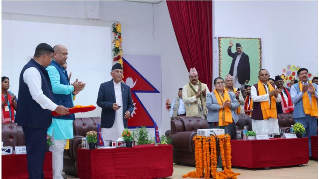 सुनकोशी मरिन डाइभर्सन परियोजना समयमा सम्पन्न नभए ठेक्का तोडिनेछः प्रधानमन्त्री ओली