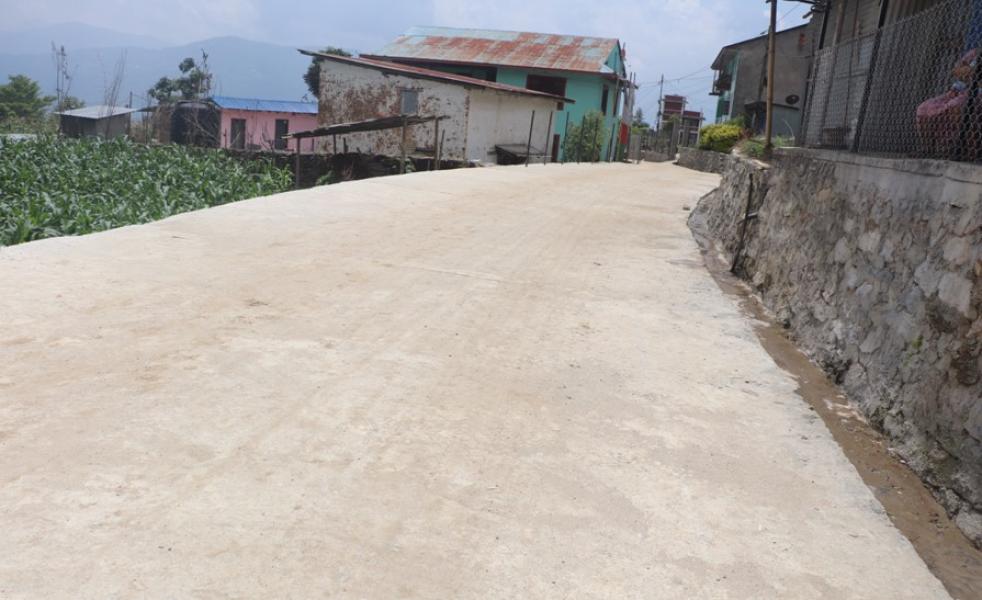 भोजपुरको देउराली–भङ्गेरी–पालुवा–गुम्बा सडक स्तरोन्नति