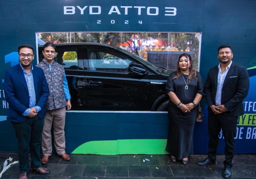 नेपालमा बीवाईडी एट्टो ३ सार्वजनिक