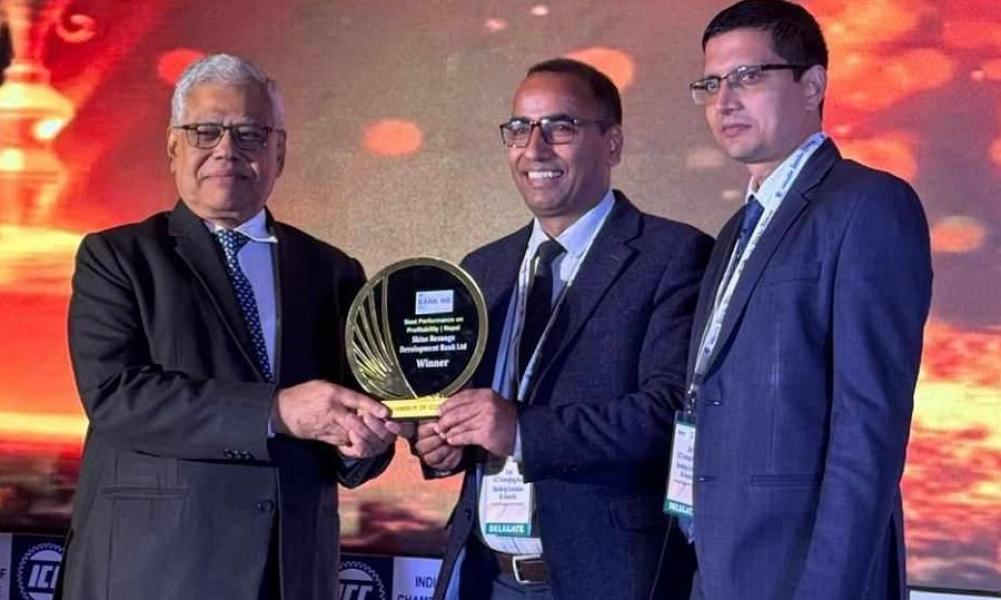 शाइन रेसुंगा बैंकलाई बेस्ट बैंक सहित तीनवटा उपाधि