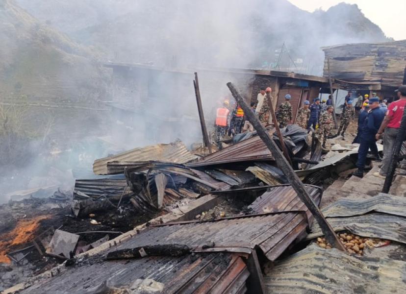 बाम्का बजार आगलागी घटना : पीडितलाई राहत उपलब्ध गराउन सरकारसँग माग